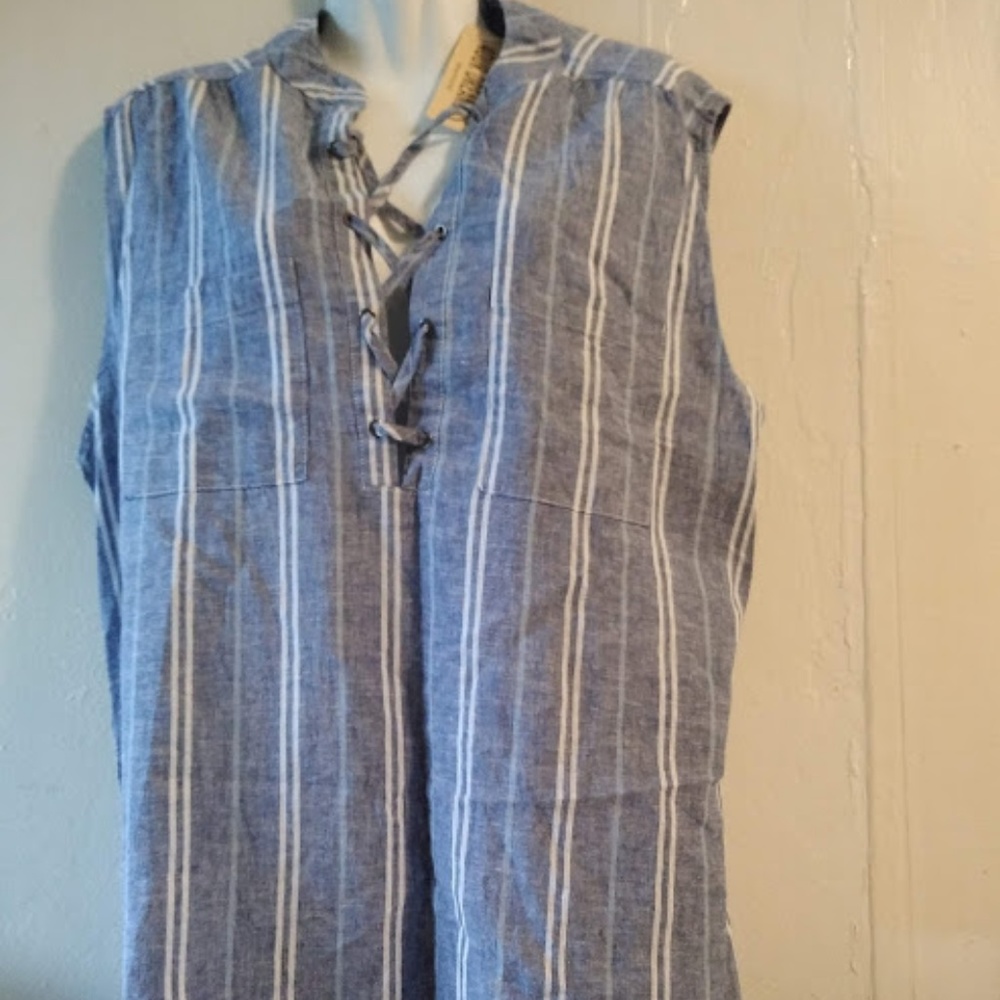 ✨New fresh Blue Blouse for the  Summer Size.L